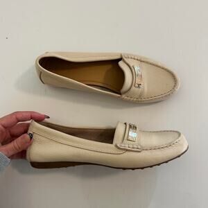 Coach loafers perfect cream loafers